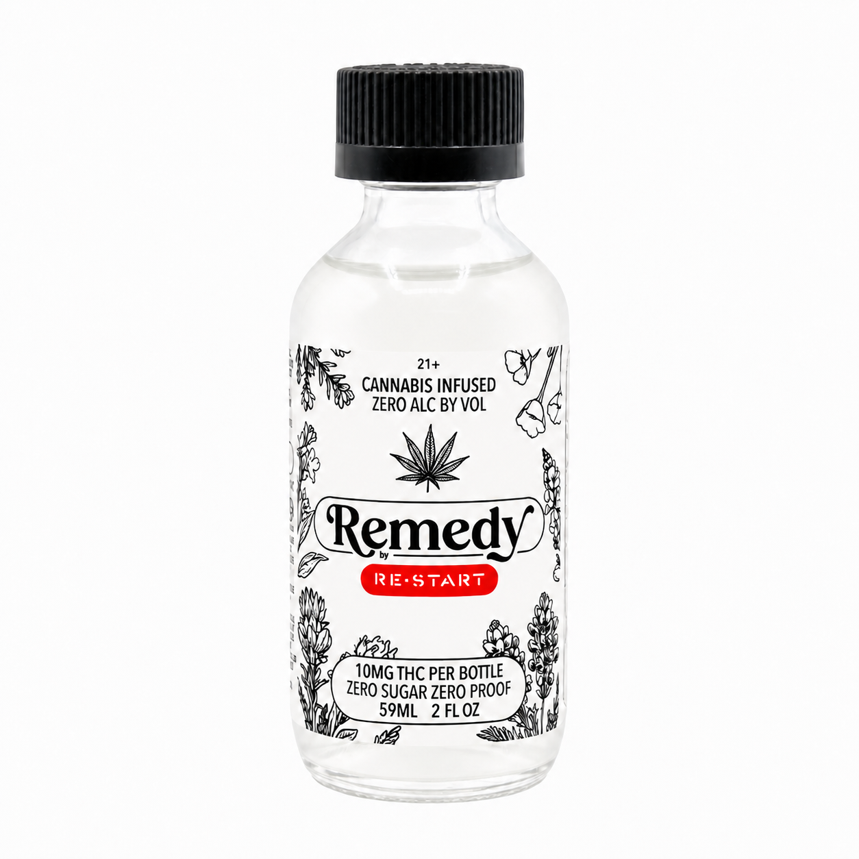 RESTART Remedy THC 10MG Infused Beverage Unflavored No Sugar 60mL